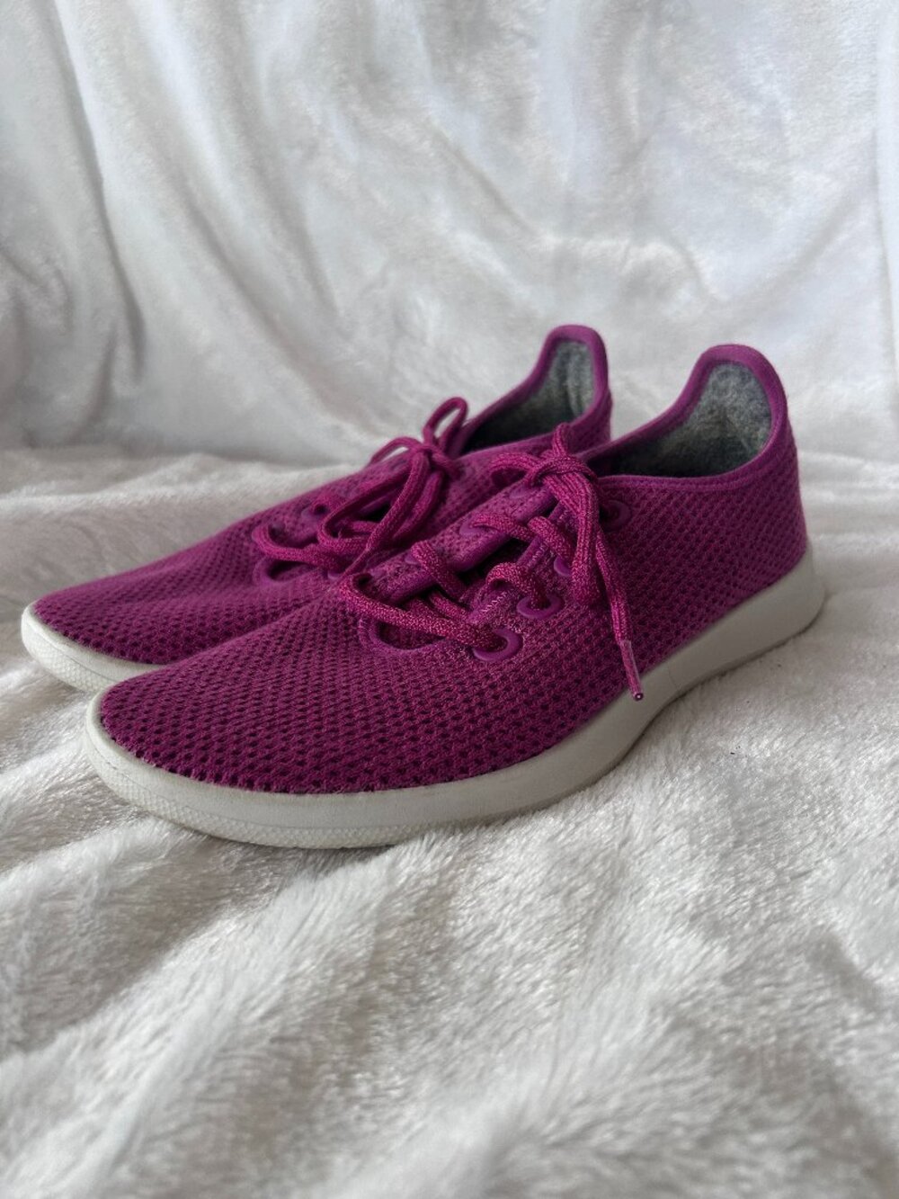 Allbirds Tree Runners Nikau Purple Sneakers Womens Size 7 Lace Up Comfort